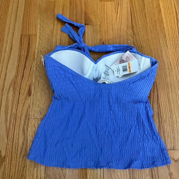 Jessica Simpson Push Up Tankini Bikini Top Swimsuit - Picture 4 of 5